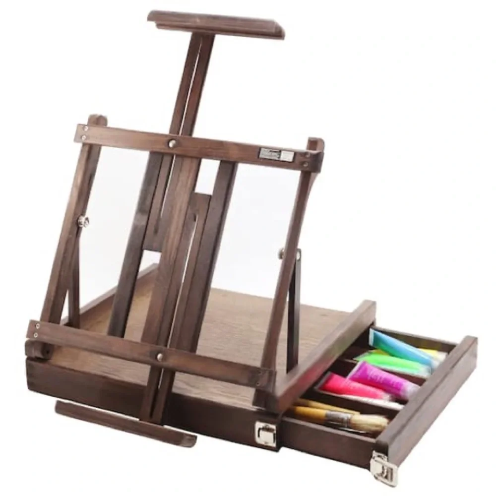 Deluxe Wooden Box Table Easel with Storage by Artist's Loft - Picture 12 of 15